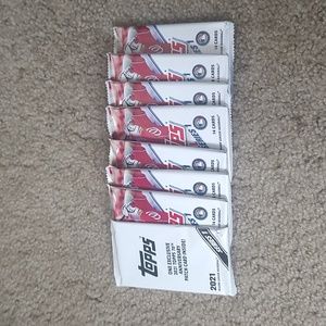 Topps Baseball 2021 Series 1 Blaster 8Pack Lot w/ Anniversary Patch Card Pack